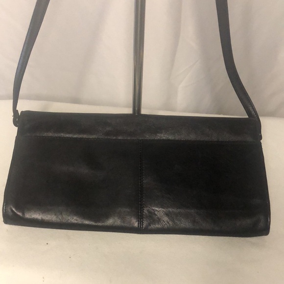 PRESTON & YORK vintage black buttery soft leather handbag. Detachable straps. - Picture 3 of 10